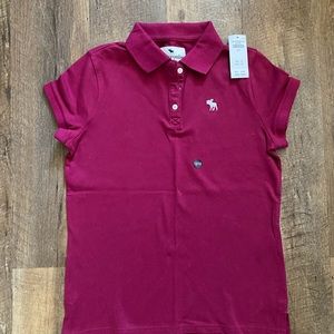 NWT Girls Abercrombie polo sz 15/16